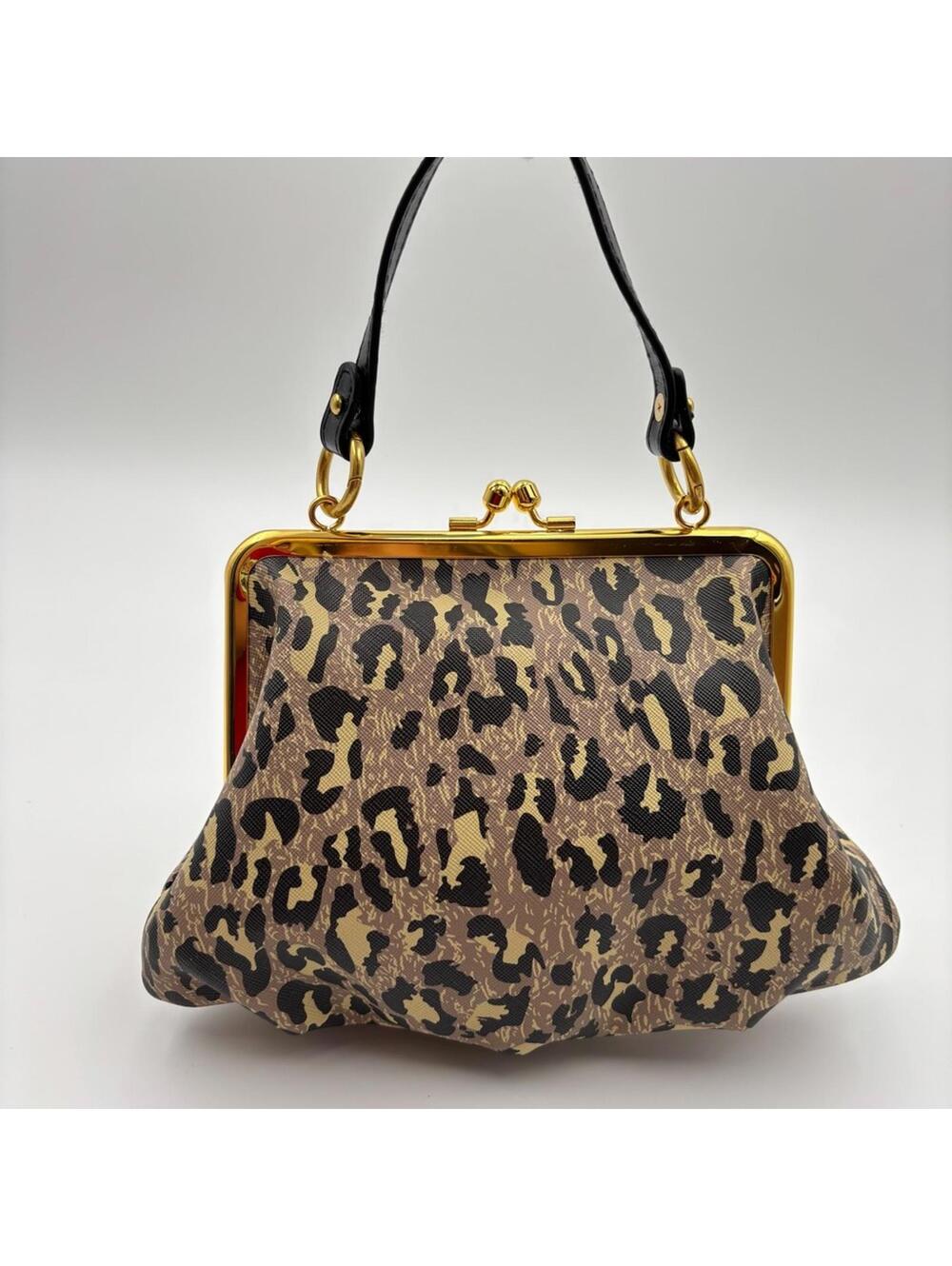 Vivienne Westwood Leopard Print Granny Frame Crossbody Bag - Picture 2 of 7